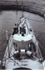 Looking forward from the air search radar antenna platform. Yokosuka, Japan. Photo by Dewey Flor.