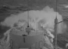 USS Leonard F. Mason (DD-852) riding a storm. Tonkin Gulf, January 1973.